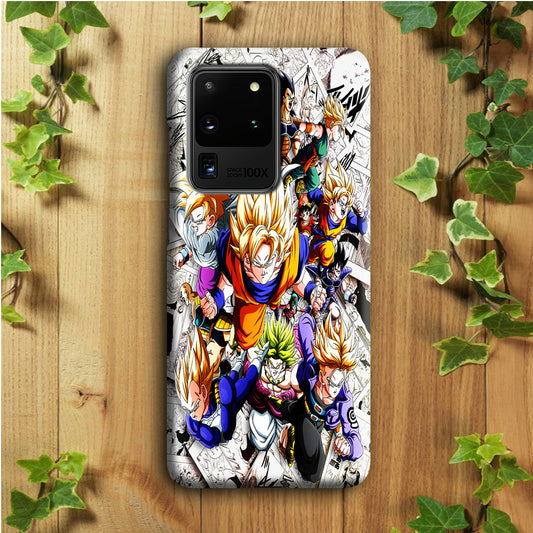 Dragon Ball Z Comic Background Samsung Galaxy S20 Ultra Case