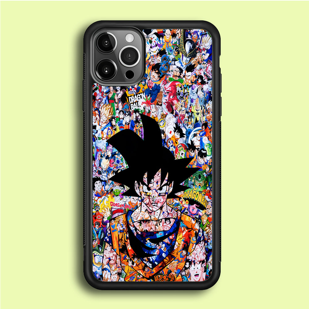 Dragon Ball Z Sticker Bomb iPhone 12 Pro Case