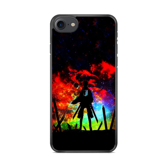 Eren Silhouette Shingeki No Kyojin iPhone 8 Case