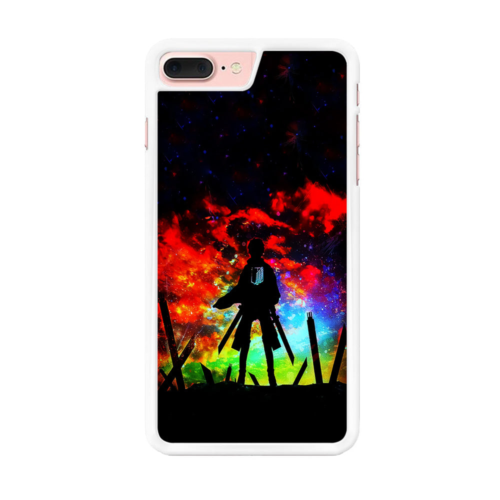 Eren Silhouette Shingeki No Kyojin iPhone 8 Plus Case