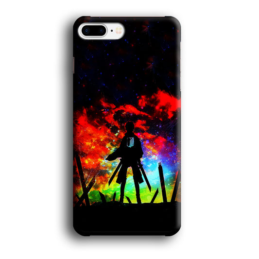 Eren Silhouette Shingeki No Kyojin iPhone 8 Plus Case