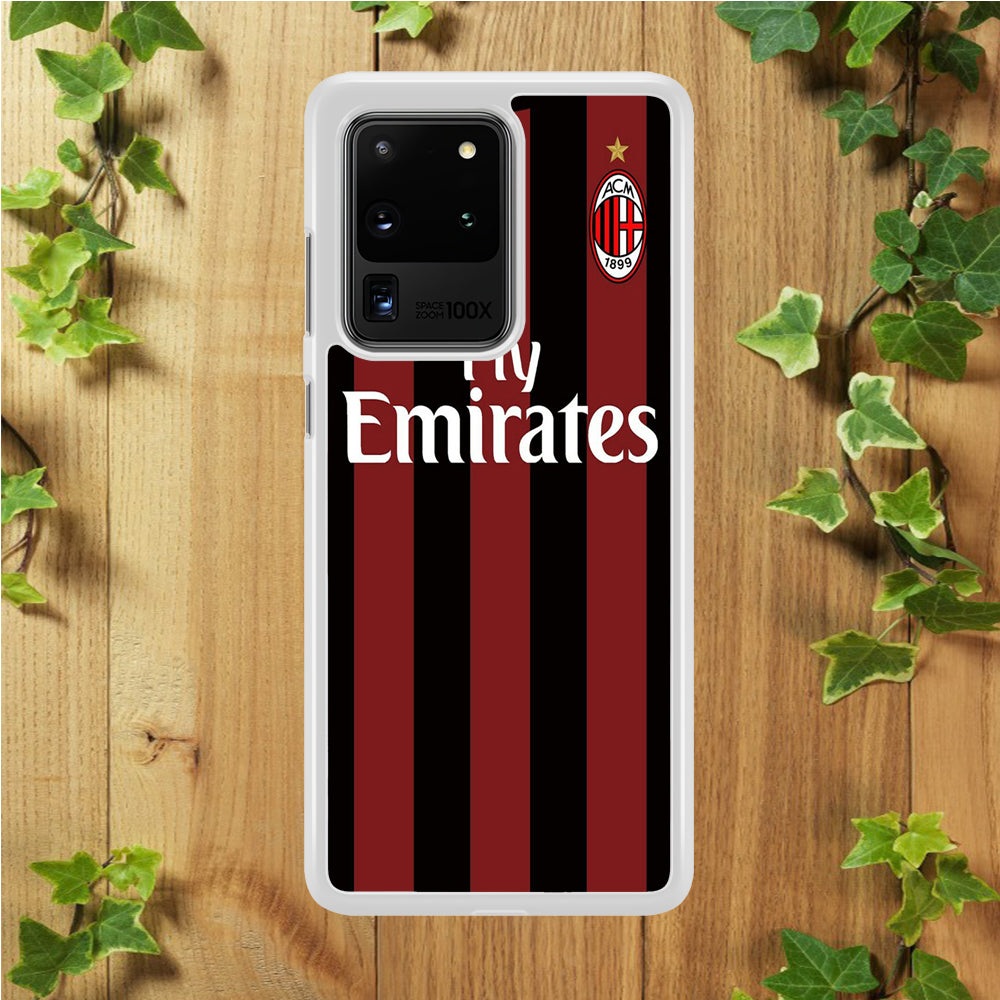 FB AC Milan Jersey Samsung Galaxy S20 Ultra Case