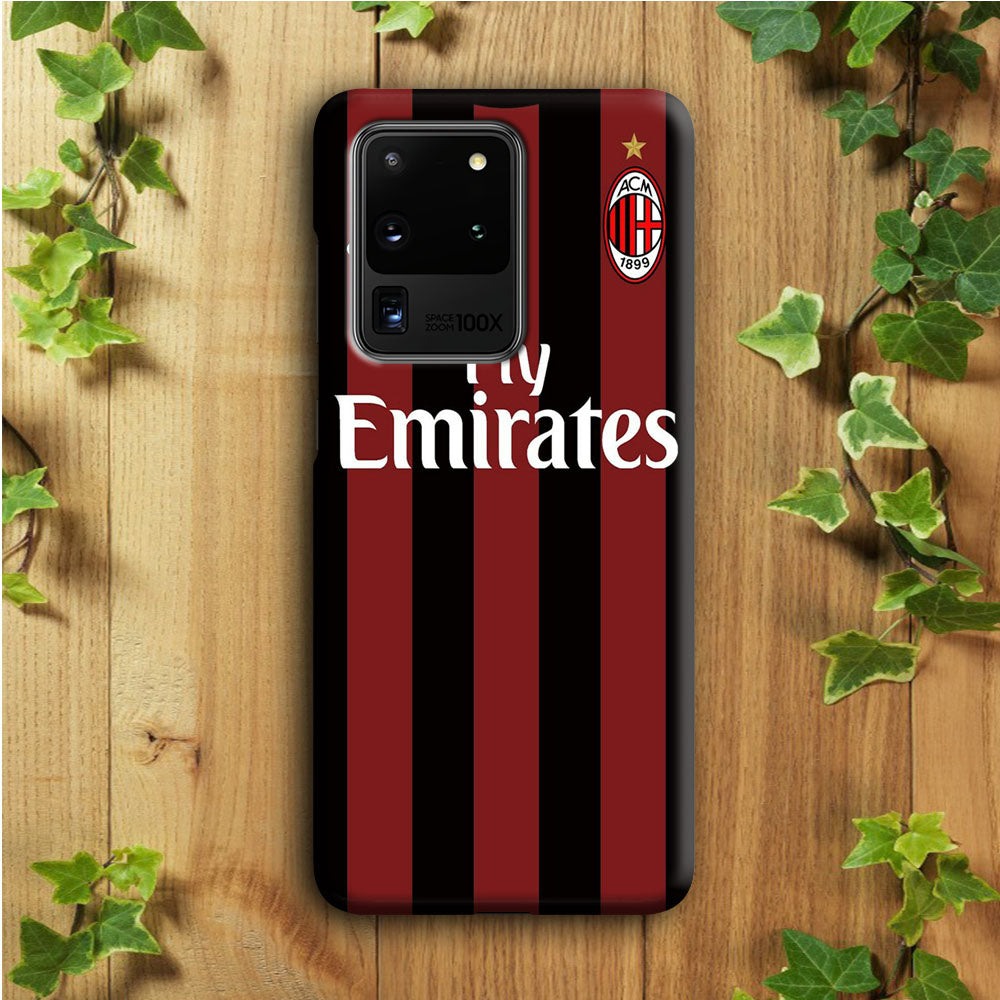 FB AC Milan Jersey Samsung Galaxy S20 Ultra Case