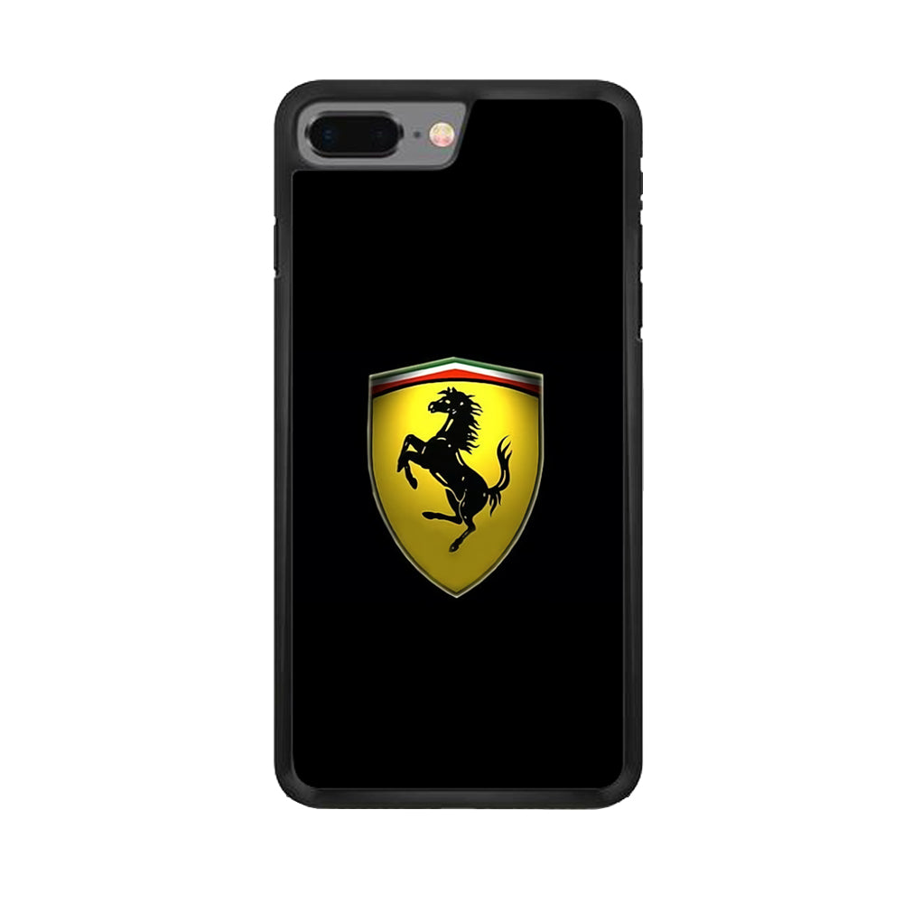 Ferrari Logo Black iPhone 8 Plus Case