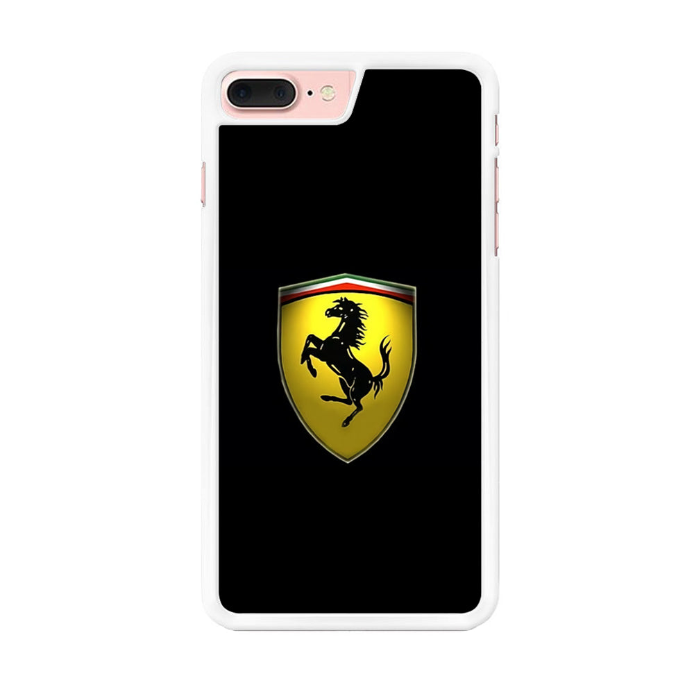 Ferrari Logo Black iPhone 8 Plus Case