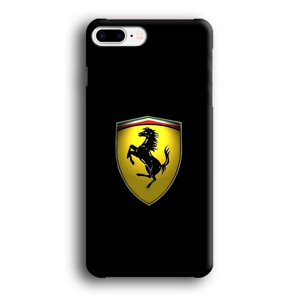 Ferrari Logo Black iPhone 8 Plus Case