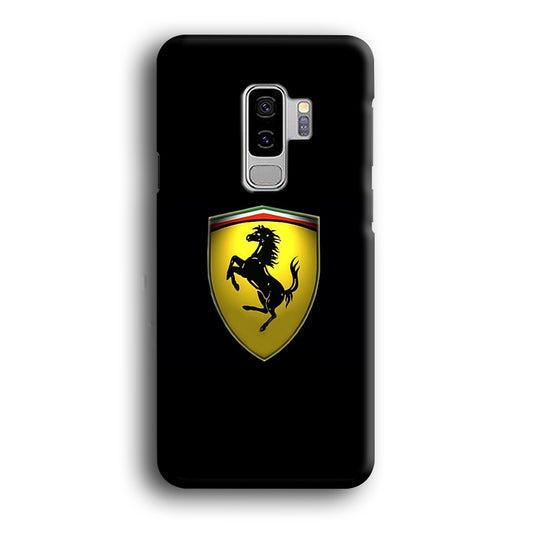 Ferrari Logo Black Samsung Galaxy S9 Plus Case