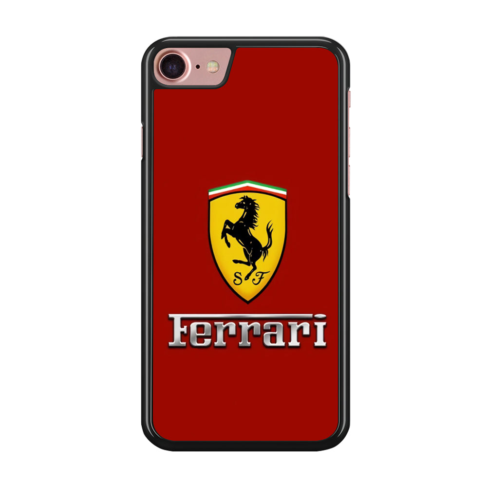 Ferrari Logo Red 001 iPhone 8 Case