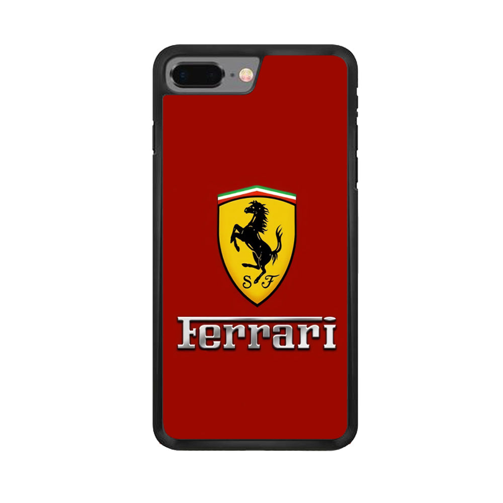 Ferrari Logo Red 001 iPhone 8 Plus Case