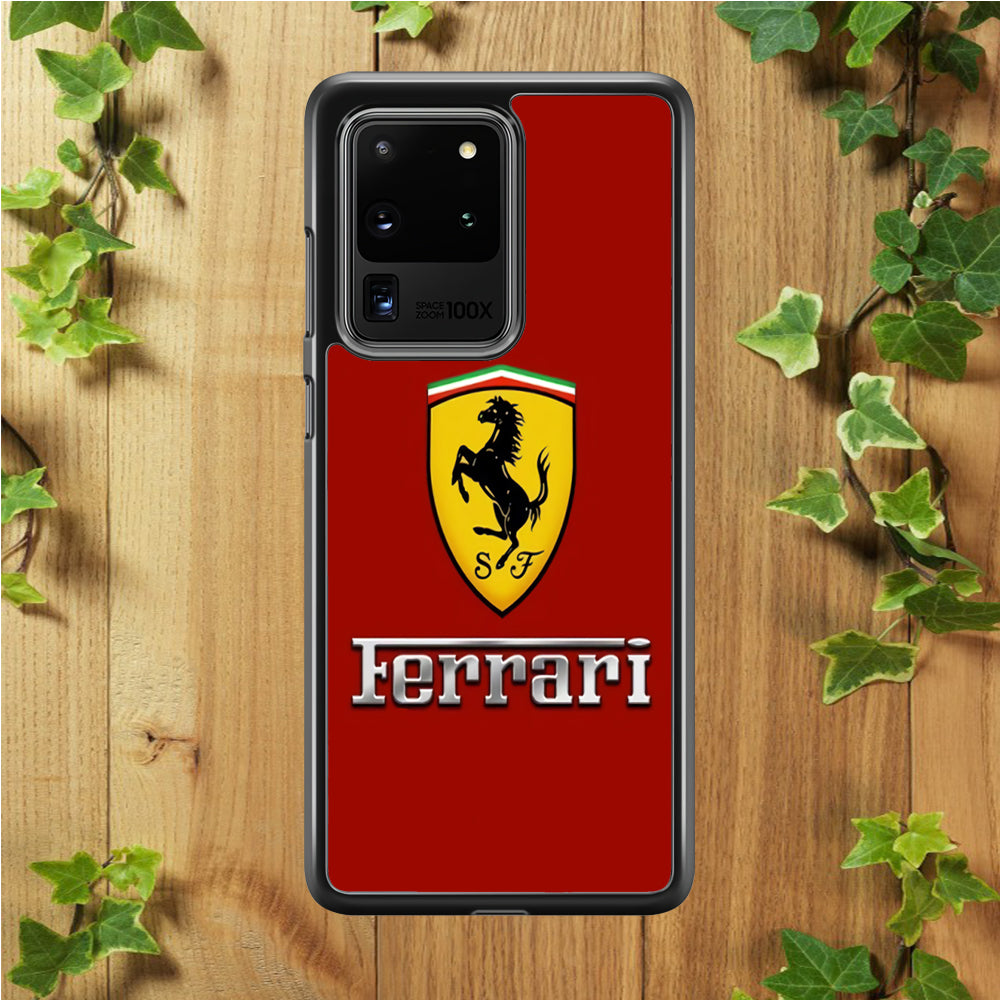 Ferrari Logo Red 001 Samsung Galaxy S20 Ultra Case