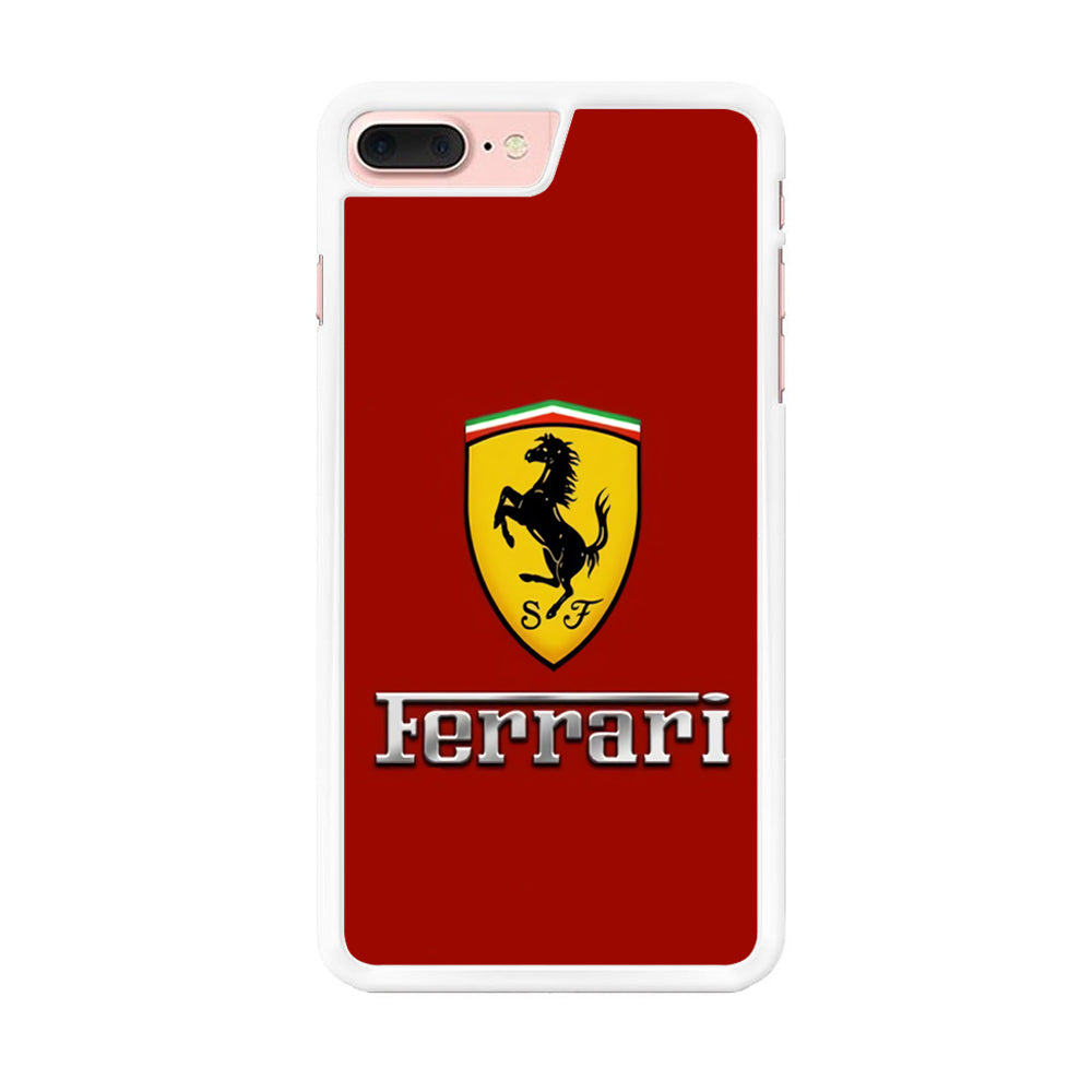 Ferrari Logo Red 001 iPhone 8 Plus Case