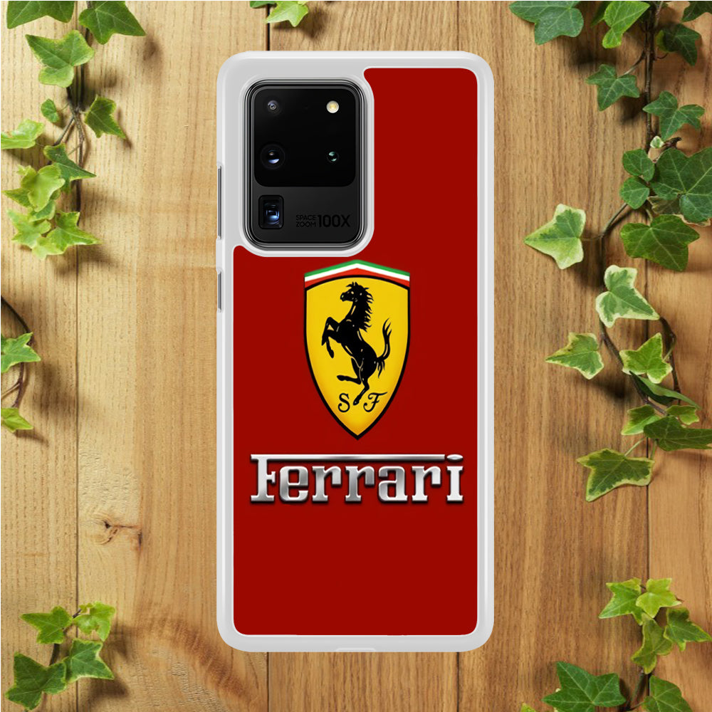 Ferrari Logo Red 001 Samsung Galaxy S20 Ultra Case