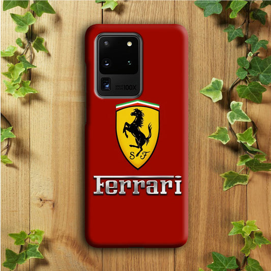 Ferrari Logo Red 001 Samsung Galaxy S20 Ultra Case