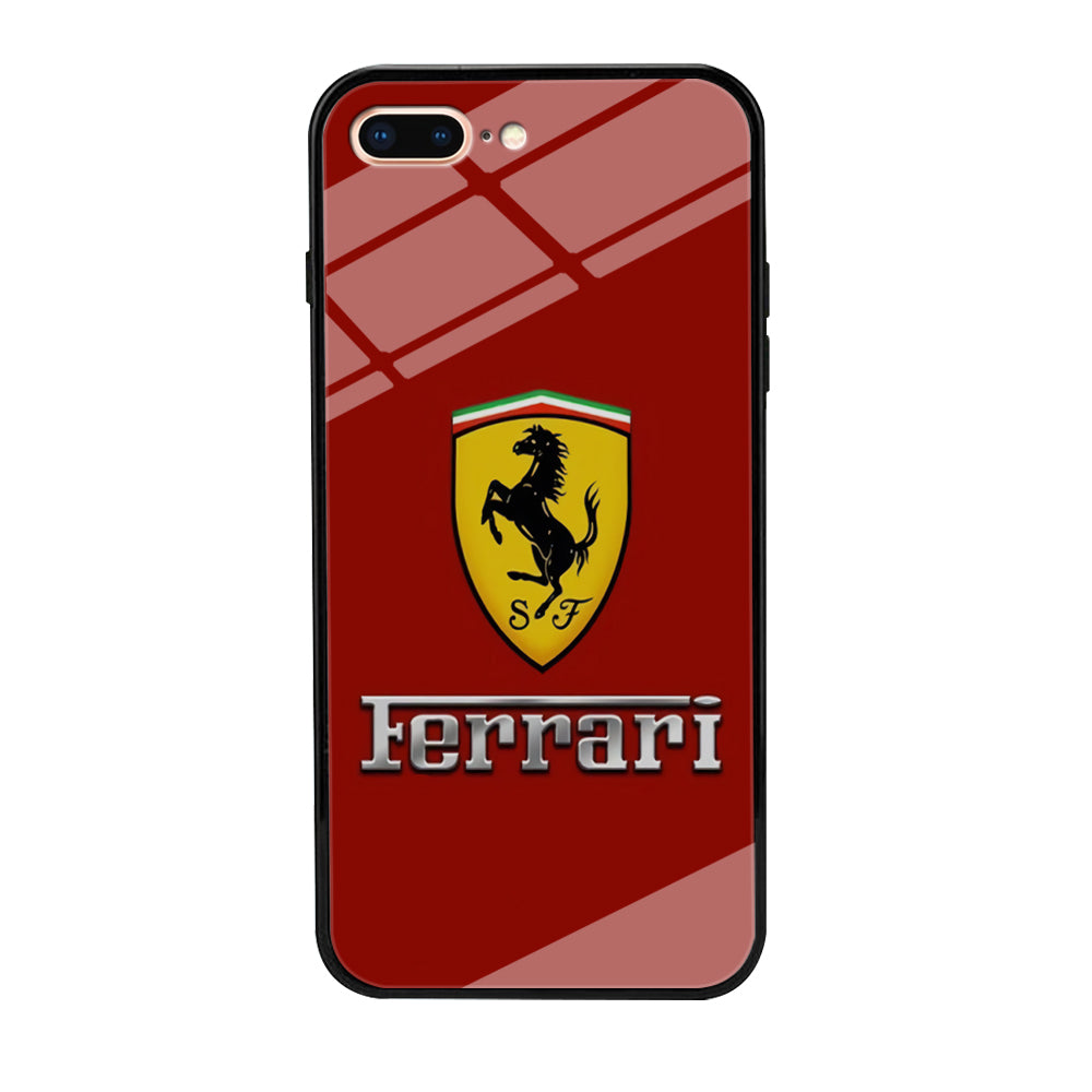 Ferrari Logo Red 001 iPhone 8 Plus Case