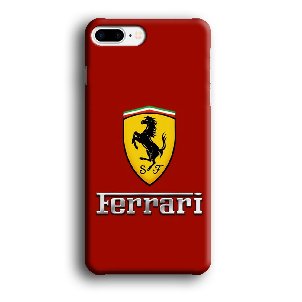 Ferrari Logo Red 001 iPhone 8 Plus Case