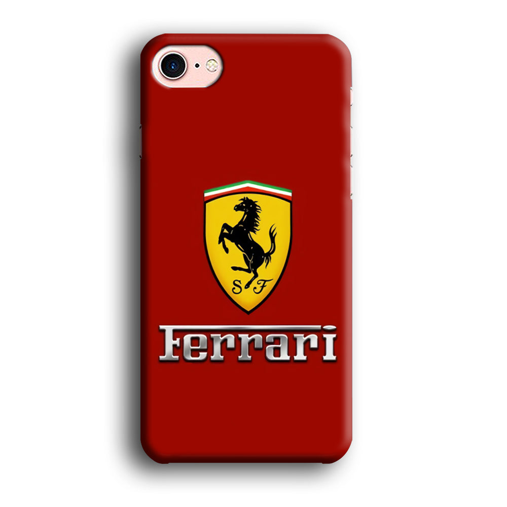 Ferrari Logo Red 001 iPhone 8 Case