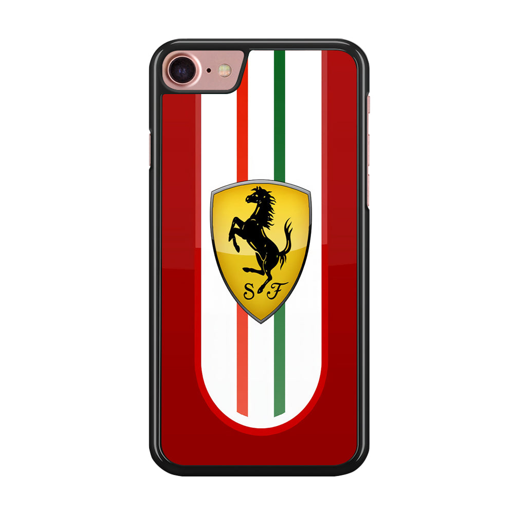 Ferrari Logo Red 002 iPhone 8 Case