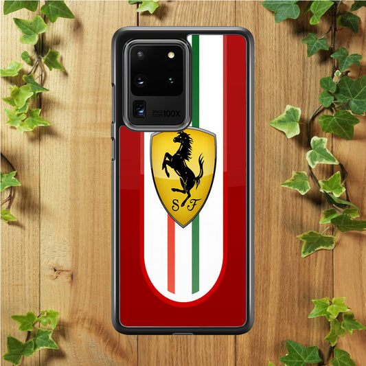 Ferrari Logo Red 002 Samsung Galaxy S20 Ultra Case