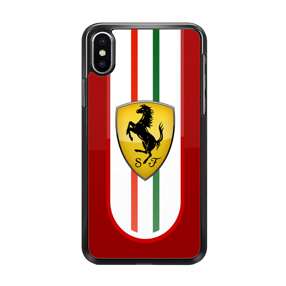 Ferrari Logo Red 002 iPhone Xs Max Case