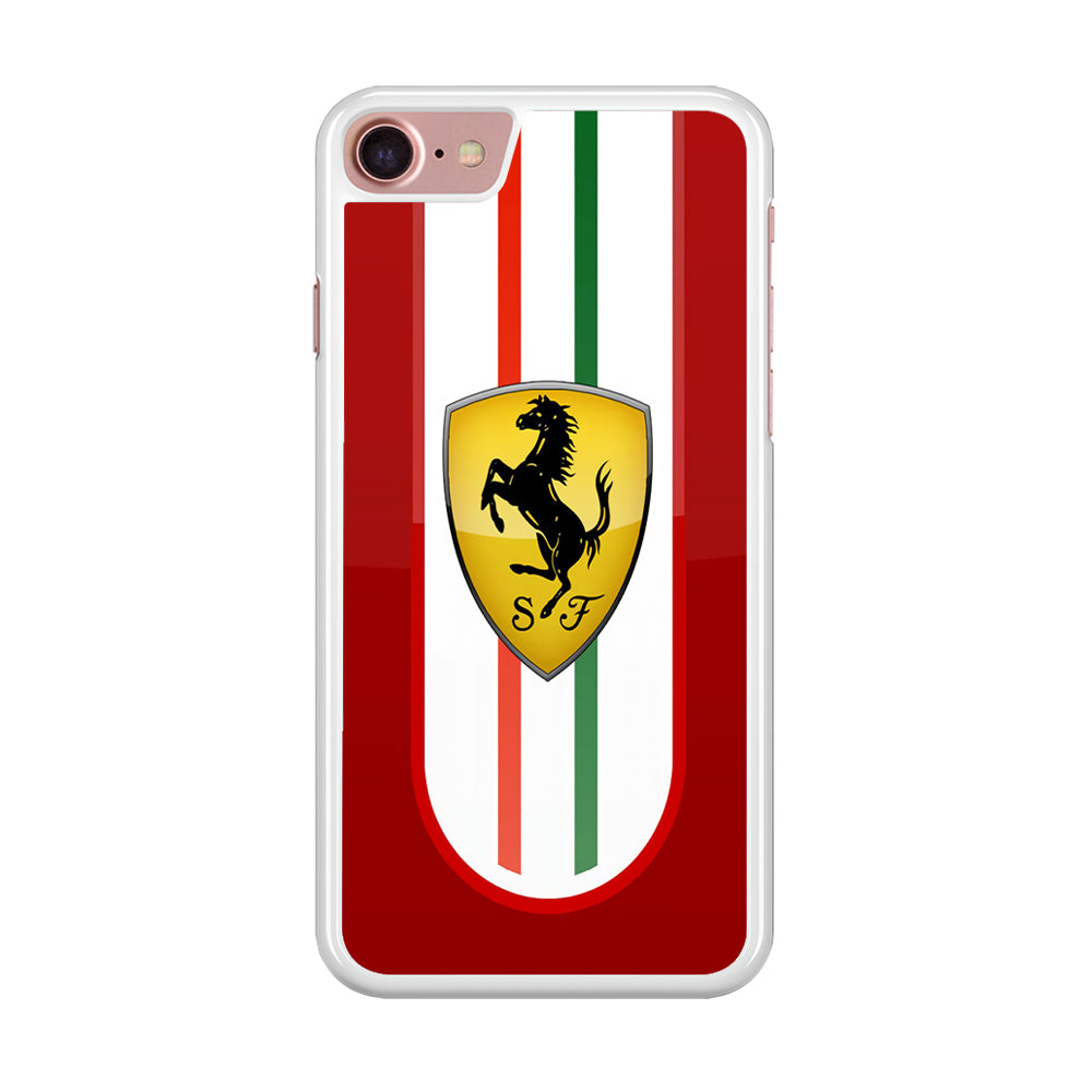 Ferrari Logo Red 002 iPhone 8 Case