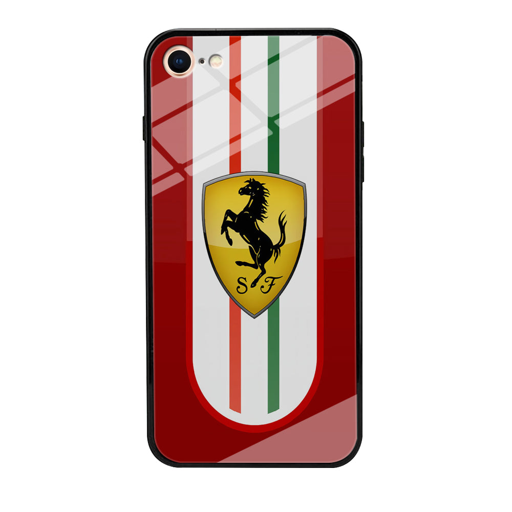 Ferrari Logo Red 002 iPhone 8 Case