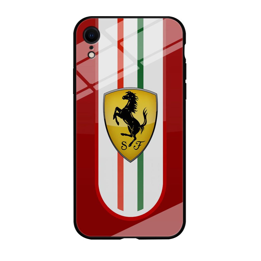 Ferrari Logo Red 002 iPhone XR Case
