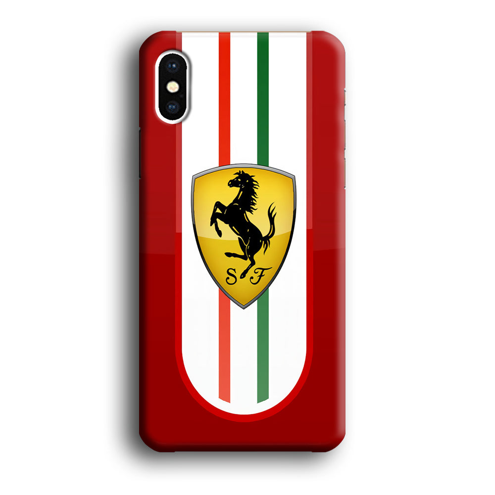 Ferrari Logo Red 002 iPhone Xs Max Case