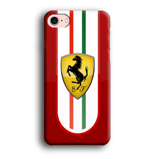 Ferrari Logo Red 002 iPhone 8 Case