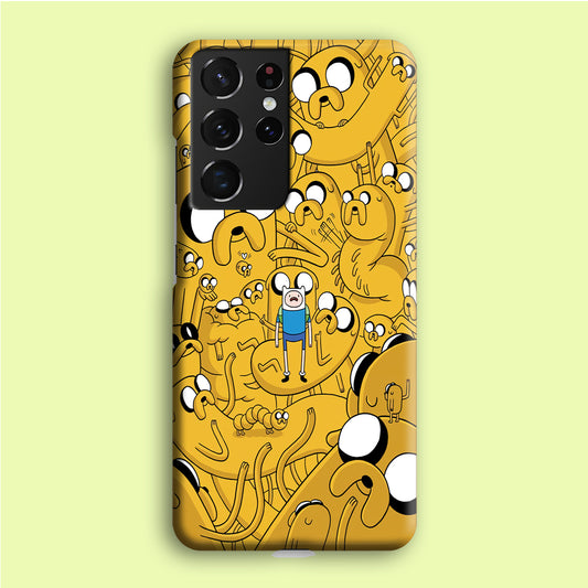 Finn and Jake Doodle Samsung Galaxy S21 Ultra Case