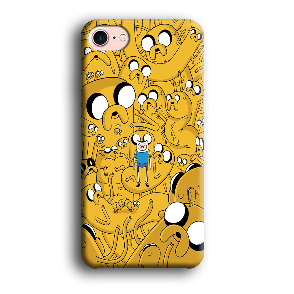 Finn and Jake Doodle iPhone SE 2020 Case