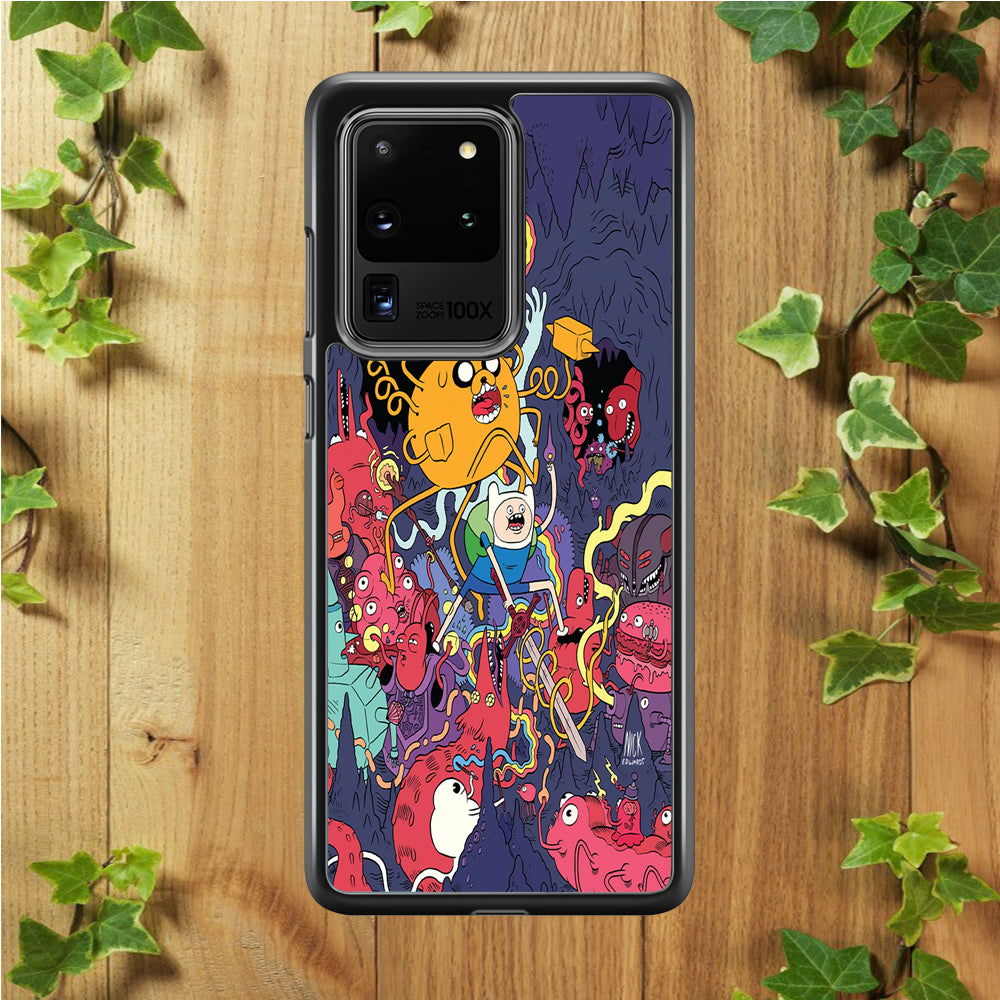 Finn and Jake Fights Monsters  Samsung Galaxy S20 Ultra Case