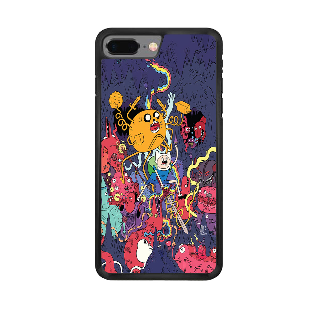 Finn and Jake Fights Monsters iPhone 8 Plus Case