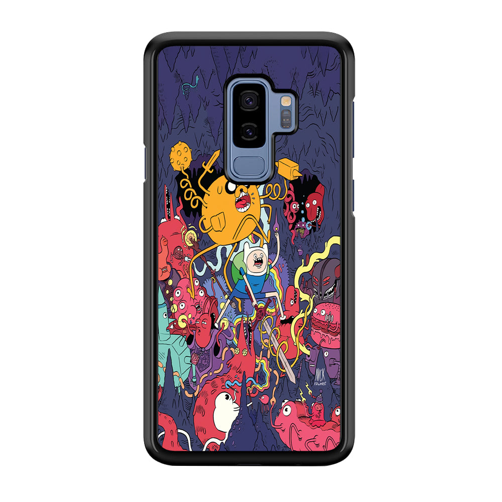 Finn and Jake Fights Monsters Samsung Galaxy S9 Plus Case