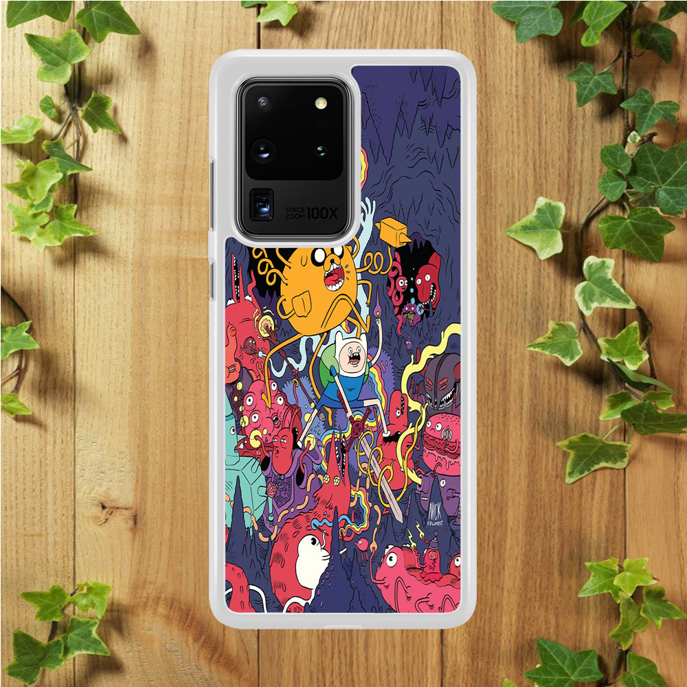 Finn and Jake Fights Monsters  Samsung Galaxy S20 Ultra Case