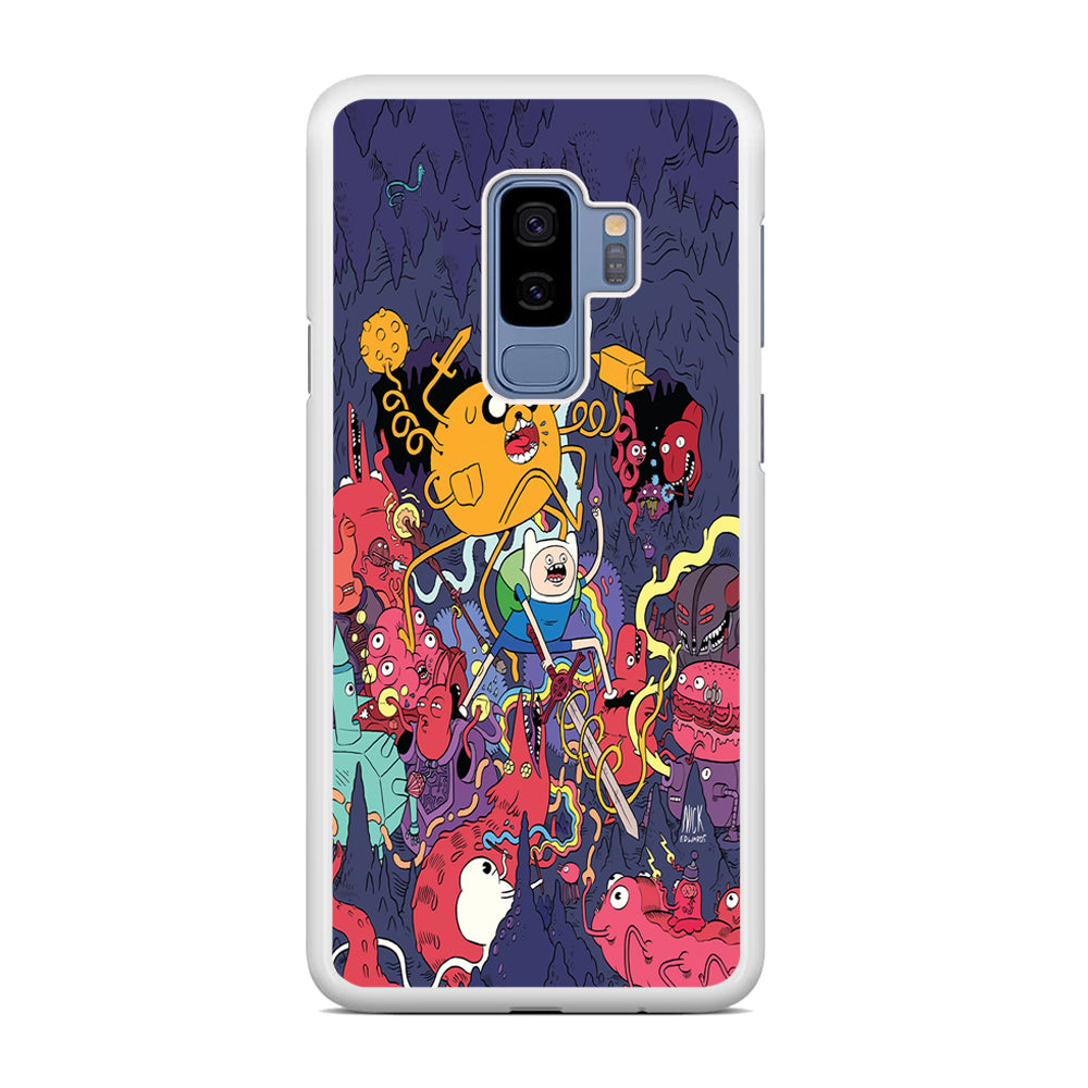 Finn and Jake Fights Monsters Samsung Galaxy S9 Plus Case