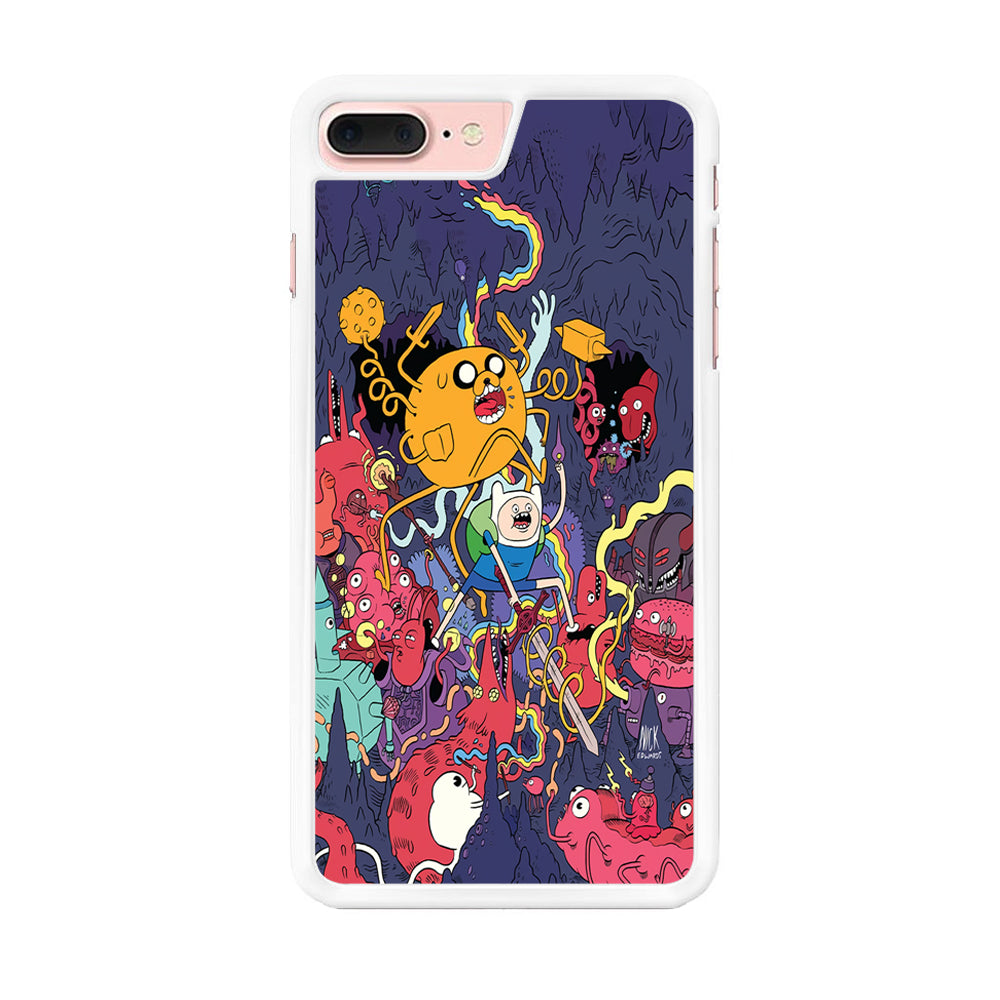 Finn and Jake Fights Monsters iPhone 8 Plus Case