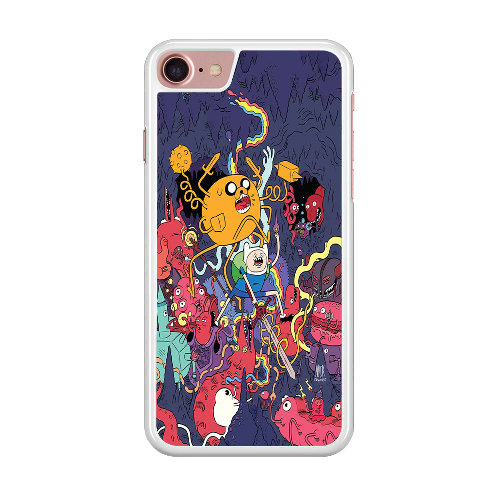 Finn and Jake Fights Monsters iPhone 8 Case