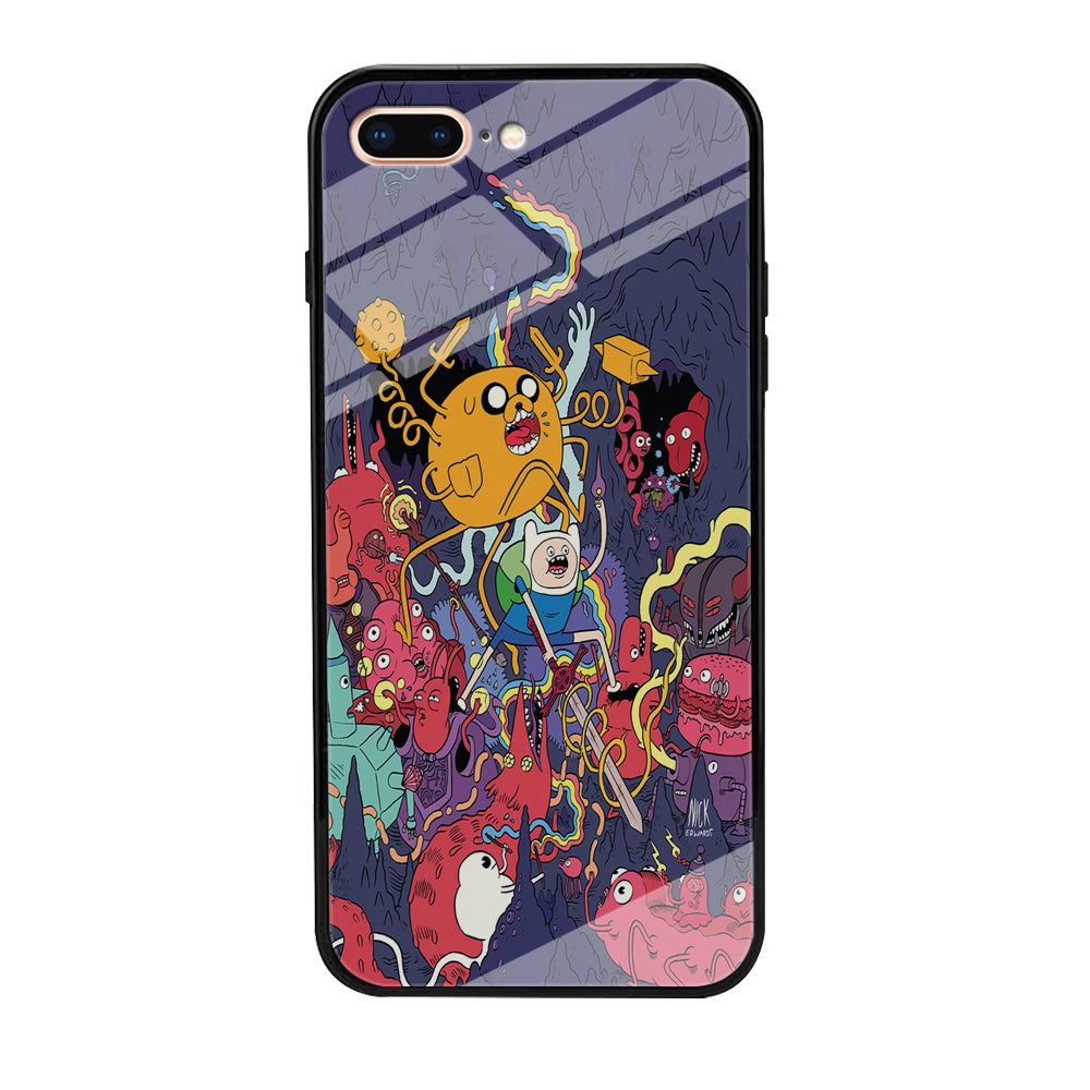 Finn and Jake Fights Monsters iPhone 8 Plus Case