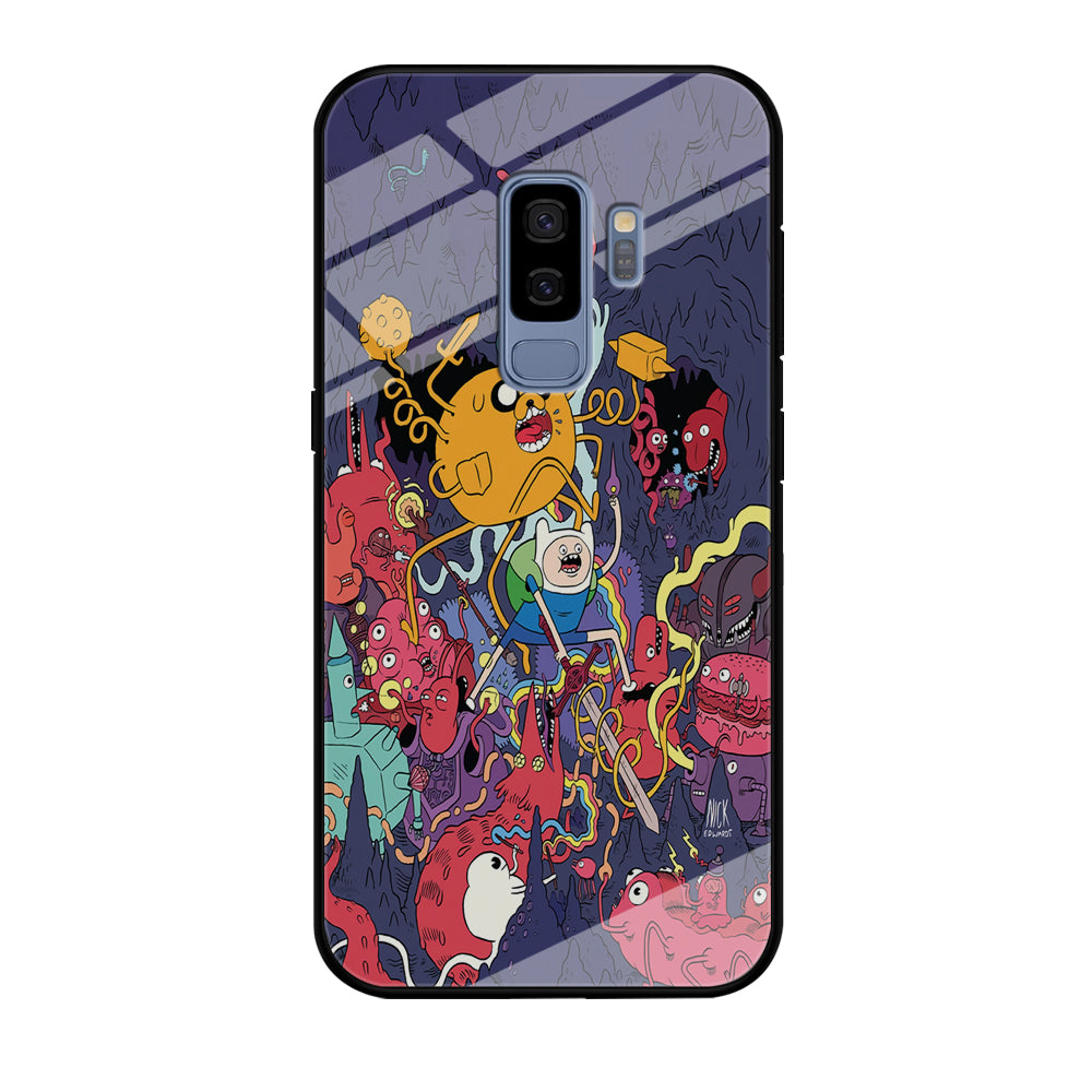 Finn and Jake Fights Monsters Samsung Galaxy S9 Plus Case