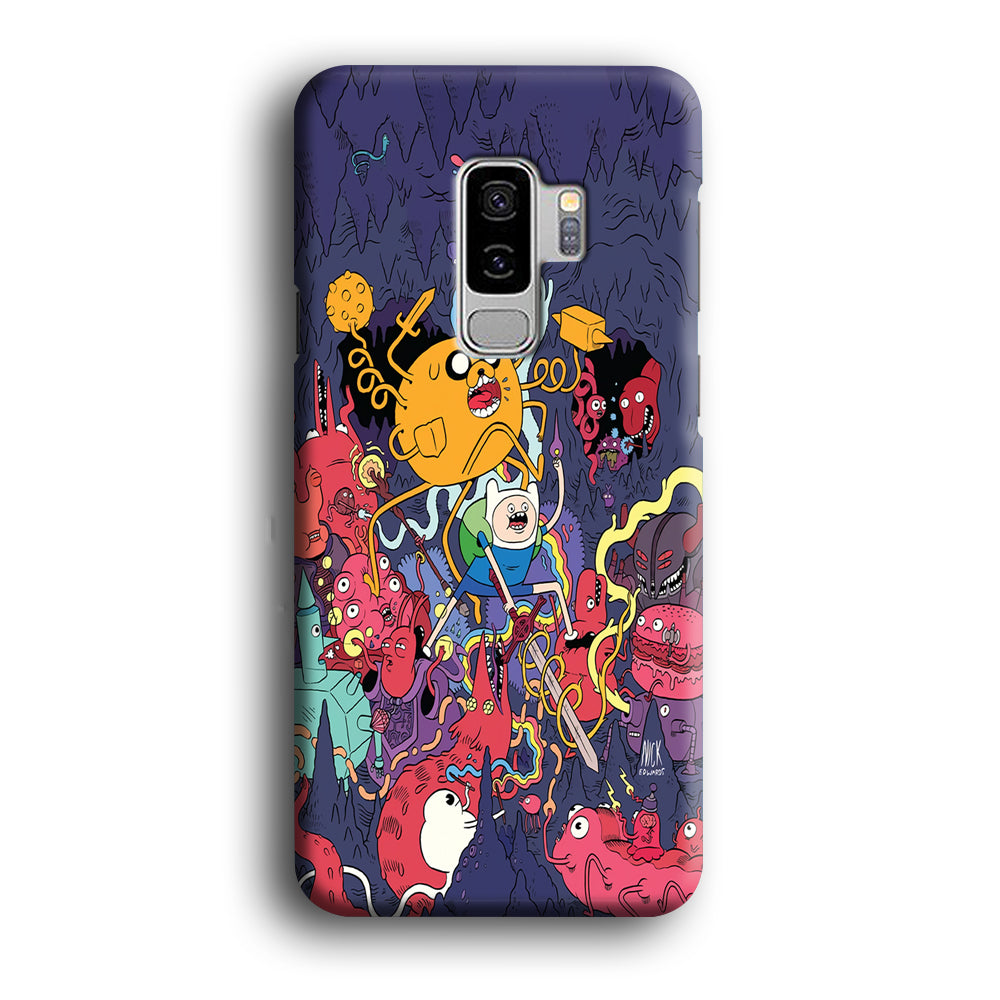 Finn and Jake Fights Monsters Samsung Galaxy S9 Plus Case