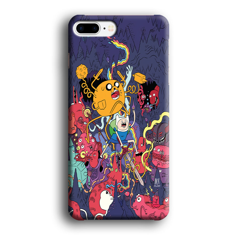 Finn and Jake Fights Monsters iPhone 8 Plus Case