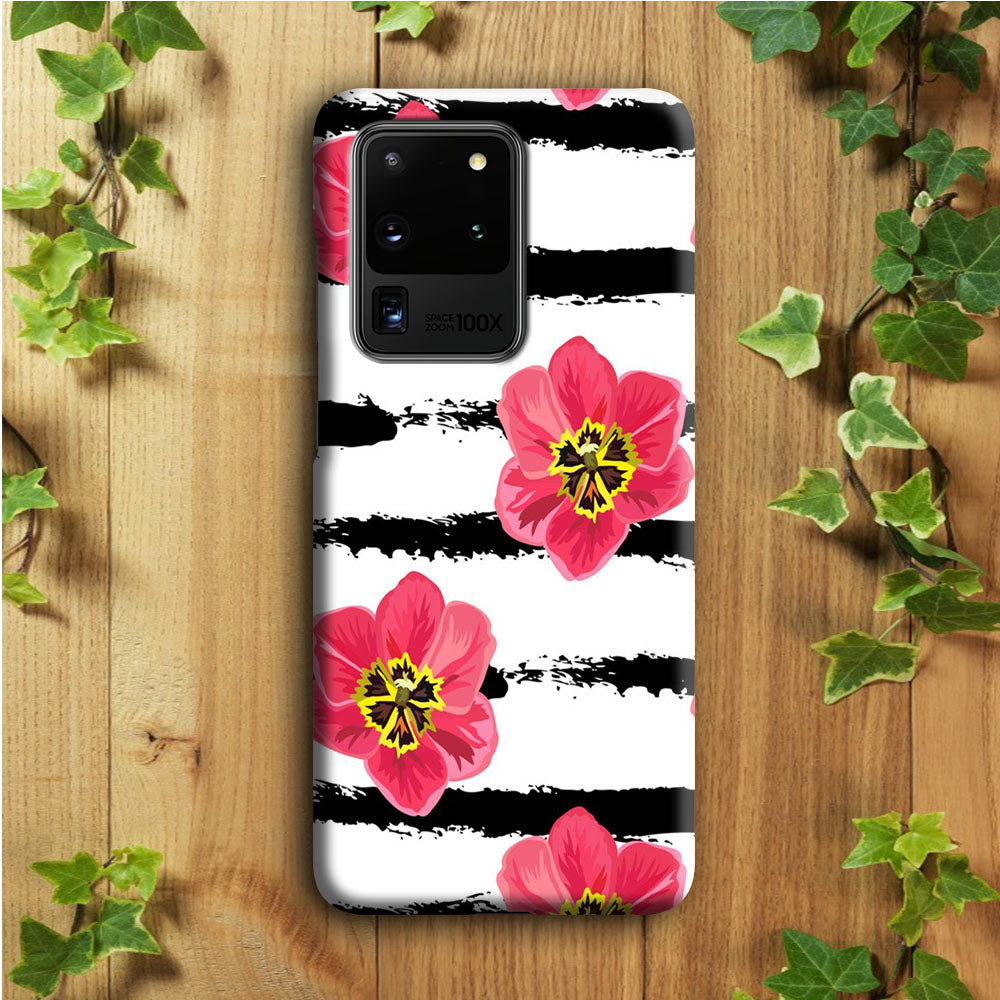 Flower Painting Streak Samsung Galaxy S20 Ultra Case