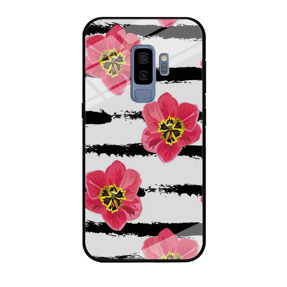 Flower Painting Streak Samsung Galaxy S9 Plus Case