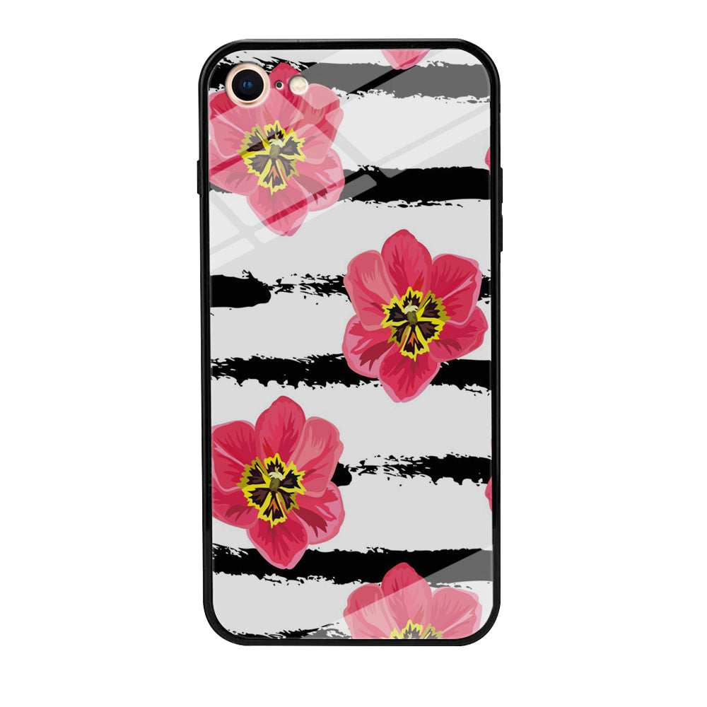 Flower Painting Streak iPhone 8 Case