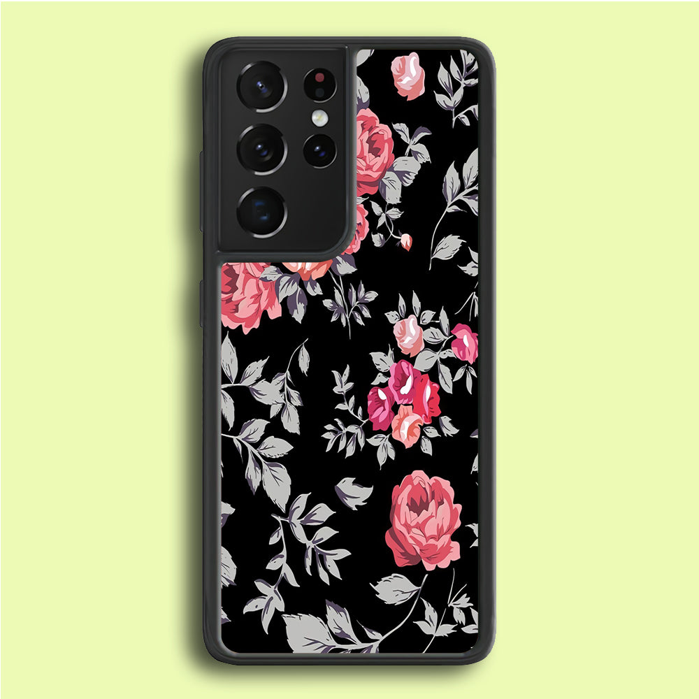 Flower Pattern 004 Samsung Galaxy S21 Ultra Case