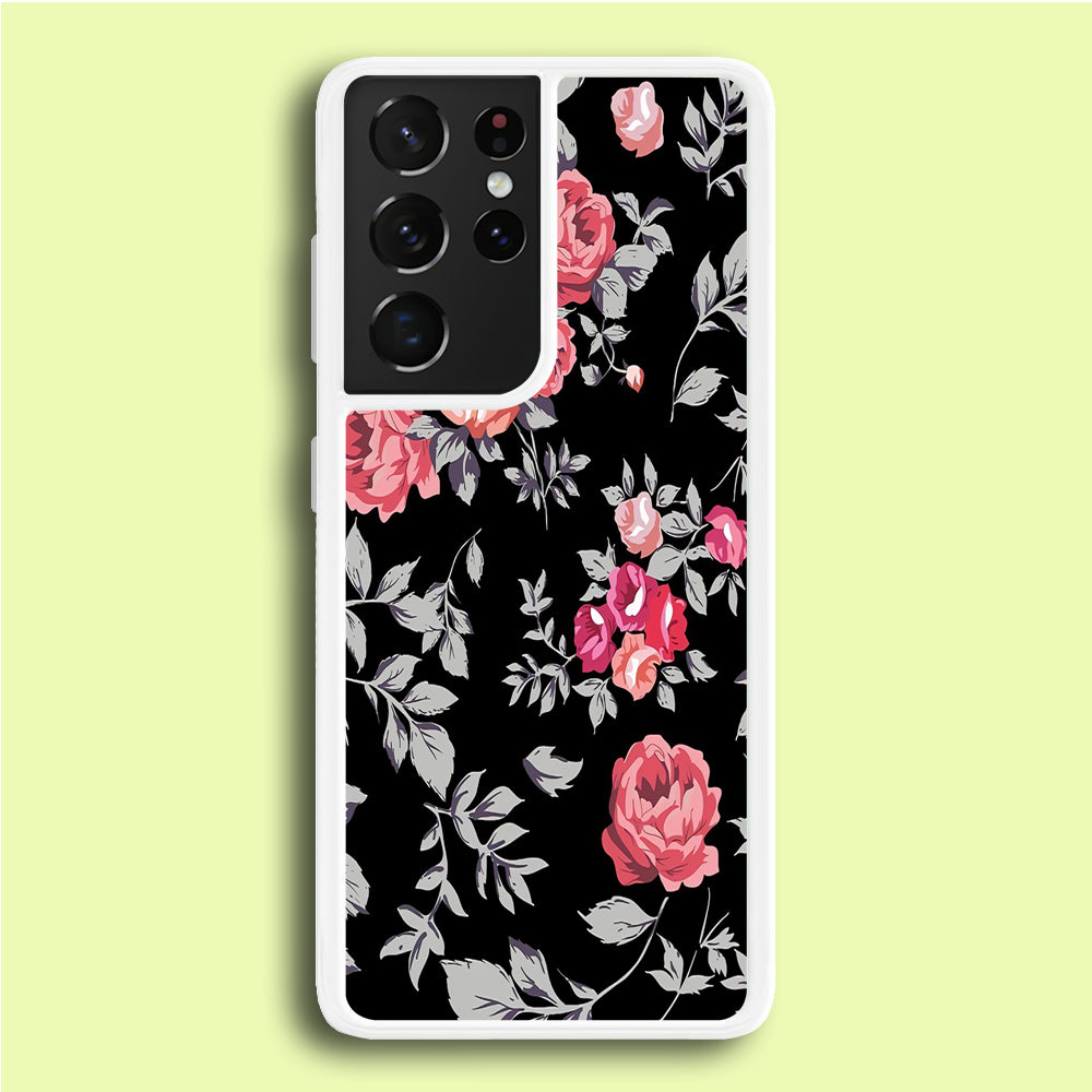 Flower Pattern 004 Samsung Galaxy S21 Ultra Case