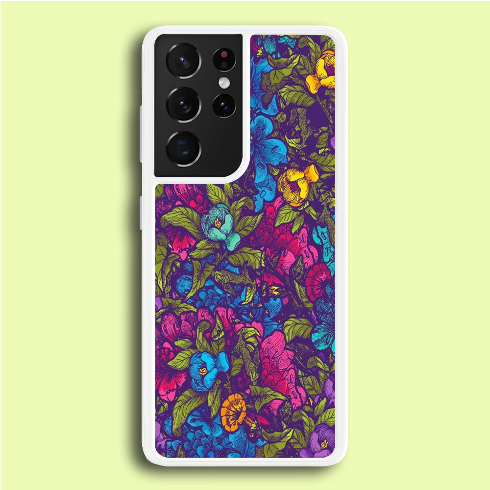 Flower Pattern 005 Samsung Galaxy S21 Ultra Case