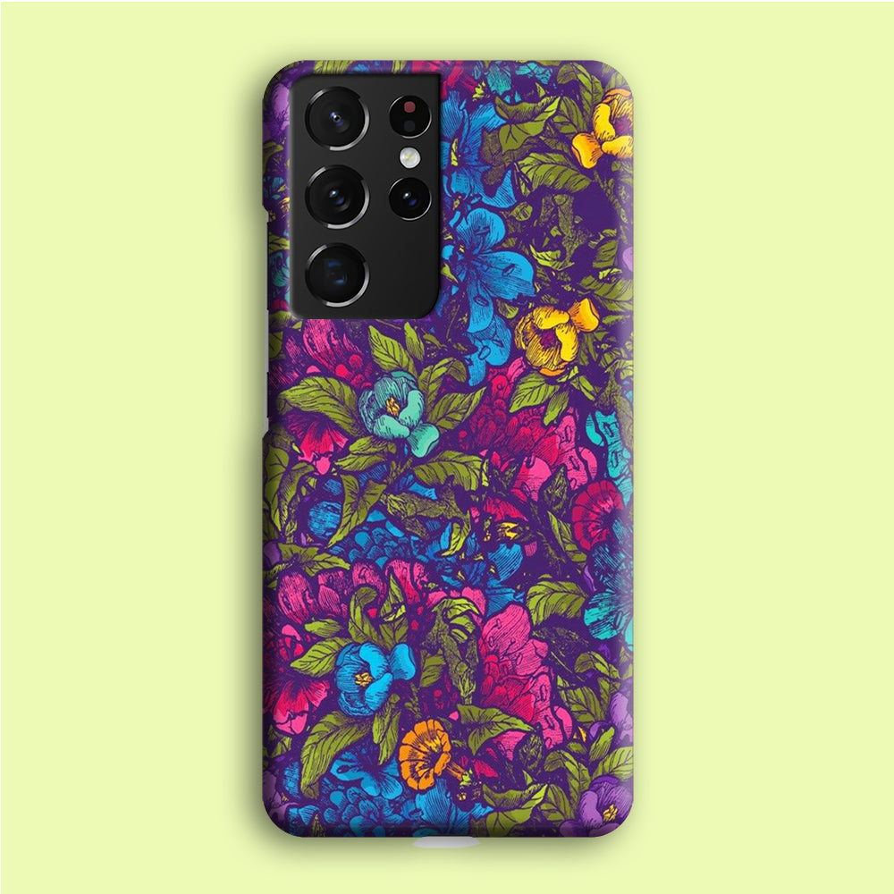 Flower Pattern 005 Samsung Galaxy S21 Ultra Case