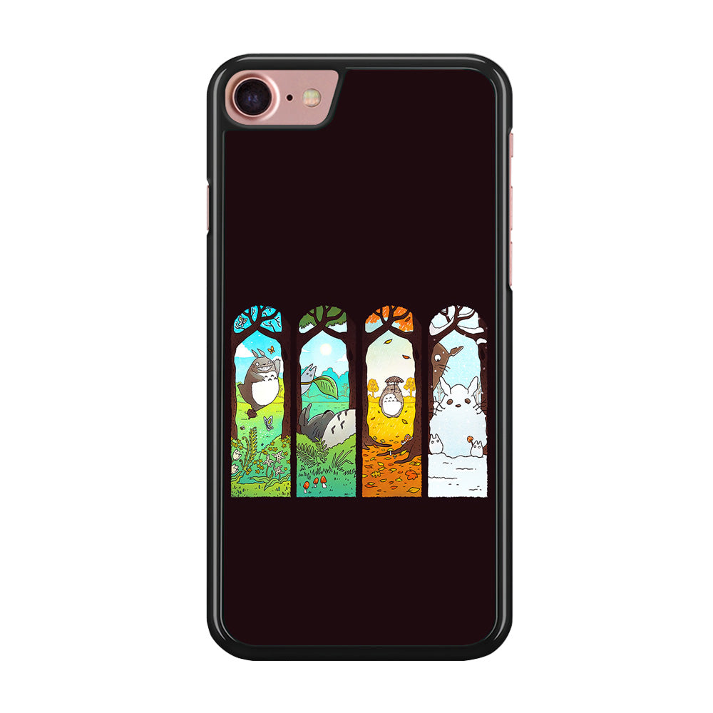 Ghibli Elemental Charms Brown iPhone 8 Case