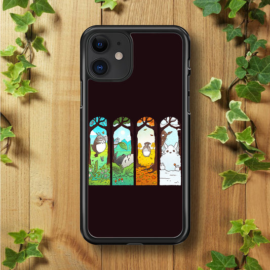 Ghibli Elemental Charms Brown iPhone 11 Case